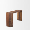 Estelle Rustic Brown Reclaimed Wood Console Table - Default Title