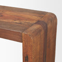 Estelle Rustic Brown Reclaimed Wood Console Table - Default Title