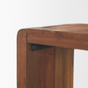 Estelle Rustic Brown Reclaimed Wood Console Table - Default Title