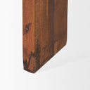 Estelle Rustic Brown Reclaimed Wood Console Table - Default Title
