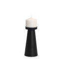 Quadir Medium Matte Black Metal Candle Holder - Default Title