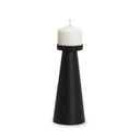 Quadir Tall Matte Black Metal Candle Holder - Default Title