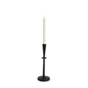 Qwin Matte Black Cast Aluminum Medium Candle Holder - Default Title
