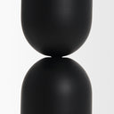 Qamra Medium Black Metal Pillar Candle Holder - Default Title