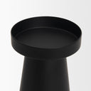 Quadir Short Matte Black Metal Candle Holder - Default Title