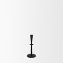 Qwin Matte Black Cast Aluminum Short Candle Holder - Default Title