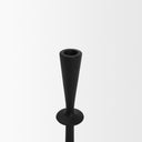 Qwin Matte Black Cast Aluminum Tall Candle Holder - Default Title