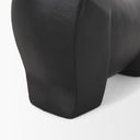 Radu Small Matte Black Metal Bull Decorative Object - Default Title
