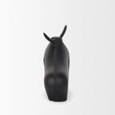Radu Large Matte Black Metal Bull Decorative Object - Default Title
