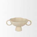 Radka Beige Textured Small Metal Decorative Bowl - Default Title