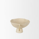 Radka Beige Textured Small Metal Decorative Bowl - Default Title