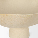 Radka Beige Textured Large Metal Decorative Bowl - Default Title