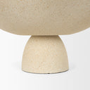 Radka Beige Textured Large Metal Decorative Bowl - Default Title