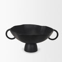 Radka Large Matte Black Metal Decorative Bowl - Default Title