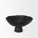 Radka Large Matte Black Metal Decorative Bowl - Default Title