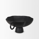 Radka Large Matte Black Metal Decorative Bowl - Default Title