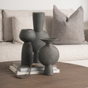 Kaz 83L x 39W x 167H Earthy Brown Ceramic Vase - Default Title
