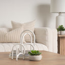 Springe White Gray Speckled Arch Decorative Object Set of 2 - Default Title