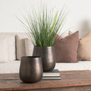 Quade Small Gold Metal Planter - Default Title
