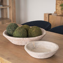 Nikita Set of 2 Large Light-Wash Reclaimed Wood Bowls - Default Title