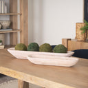 Athena Set of 2 Extra Large Light-Wash Reclaimed Wood Trays - Default Title