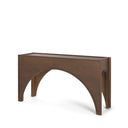 Laraya Dark Brown Wood Arched Console Table - Default Title