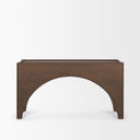Laraya Dark Brown Wood Arched Console Table - Default Title