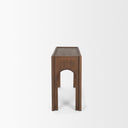 Laraya Dark Brown Wood Arched Console Table - Default Title