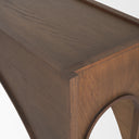 Laraya Dark Brown Wood Arched Console Table - Default Title