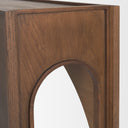 Laraya Dark Brown Wood Arched Console Table - Default Title
