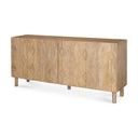 Heera Light Brown Diamond w Shelf Motif Sideboard - Default Title