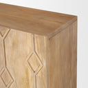 Heera Light Brown Diamond w Shelf Motif Sideboard - Default Title