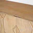 Heera Light Brown Diamond w Shelf Motif Sideboard - Default Title