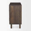 Heera Dark Brown Diamond Motif w Shelf Accent Cabinet - Default Title
