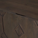 Heera Dark Brown Diamond Motif w Shelf Accent Cabinet - Default Title