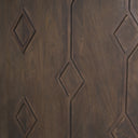 Heera Dark Brown Diamond Motif w Shelf Accent Cabinet - Default Title