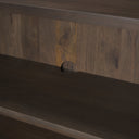 Heera Dark Brown Diamond Motif w Shelf Accent Cabinet - Default Title