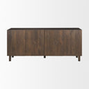 Heera Dark Brown Diamond Motif w Shelf Sideboard - Default Title