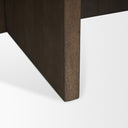 Bianca Dark Brown Wood w Marble Round Top Coffee Table - Default Title