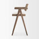 Indie Medium Brown Wood w Cane Bar Stool - Default Title