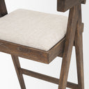 Indie Medium Brown Wood w Cane Bar Stool - Default Title