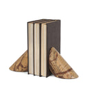 Rahima Brown Forest Marble Angled Bookends - Default Title