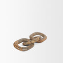 Reinir Red-Brown Marble Chain Link Decorative Object - Default Title