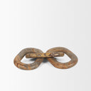 Reinir Red-Brown Marble Chain Link Decorative Object - Default Title