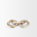 Reinir Beige Marble Chain Link Decorative Object - Default Title