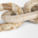 Reinir Beige Marble Chain Link Decorative Object - Default Title