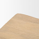 Sekou Light Brown Short Wooden Craftsman Stool - Default Title