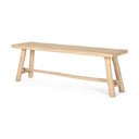 Sekou Light Brown Wooden Craftsman Bench - Default Title