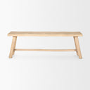 Sekou Light Brown Wooden Craftsman Bench - Default Title