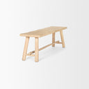 Sekou Light Brown Wooden Craftsman Bench - Default Title